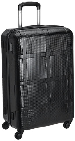 Echolac David Medium Black Hard Sided Check-In Suitcase Trolley 69cm (PC066)