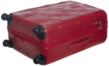 Echolac David Large Red Hard Sided Check-In Suitcase Trolley 78cm (PC066)