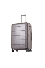 Echolac Square Plus Large Grey Hard Sided Check-In Suitcase Trolley 69cm (PC061)