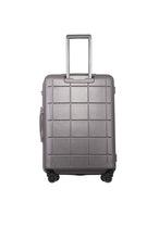 Echolac Square Plus X-Large Grey Hard Sided Check-In Suitcase Trolley 78cm (PC061)