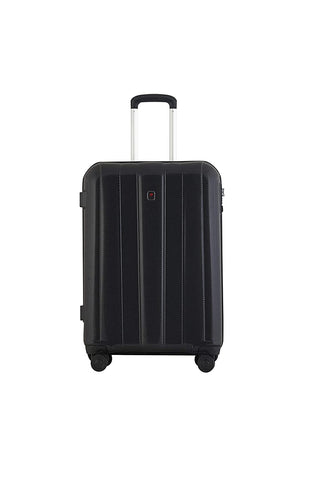 Echolac Booster Large Black Hard Sided Check-In Suitcase Trolley 75cm (PC091)