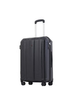 Echolac Booster Large Black Hard Sided Check-In Suitcase Trolley 75cm (PC091)