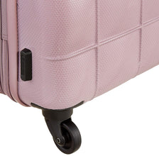 Echolac Square Medium Pink Hard Sided Cabin Suitcase Trolley 55cm (PC005)