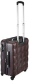 Echolac Square Medium Brown Hard Sided Cabin Suitcase Trolley 55cm (PC005)