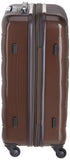 Echolac Square Medium Brown Black Soft Sided Cabin Suitcase Trolley 66cm (PC005)