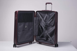 Echolac Civil Large Burgandy Hard Sided Check-In Suitcase Trolley 68cm(PC162)