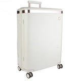 Echolac Dynasty X-Large Ivory White Hard Sided Check-In Suitcase Trolley 78cm (PC142)