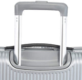 Echolac Knight Medium Silver Hard Sided Cabin Suitcase Trolley 55cm (PC161F)