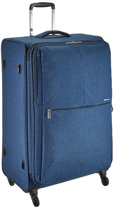Echolac Gemini X-Large Navy Blue Soft Sided Check-In Suitcase Trolley 78cm (CT807)