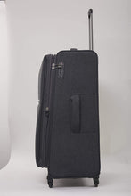 Echolac Gemini Large Dark Grey Soft Sided Check-In Suitcase Trolley 68cm (CT807)