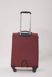 Echolac Gemini X-Large Burgandy Soft Sided Suitcase Trolley 78cm (CT807)