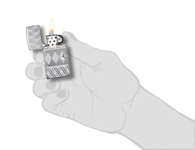 Zippo Diamond Pattern Design