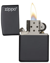 Zippo Black Matte with Zippo Logo Pocket Lighter