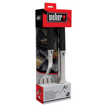 WEBER Barbecue Tools 2 Piece (Stainless Steel) - Tongs & Spactula