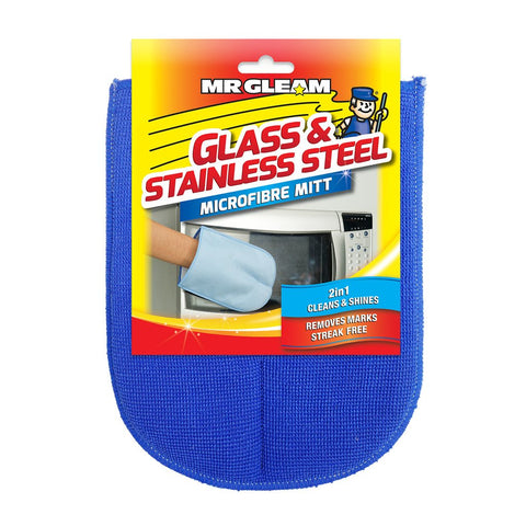 Mr Gleam Microfibre Glass and Stainless Steel Mitt - Bhawar Store