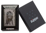 Wolf Design Black Ice Windproof Lighter in its packaging