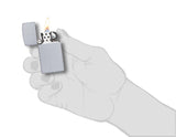 Zippo Slim Satin Chrome Pocket Lighter