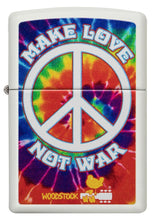 Zippo Woodstock 50th Anniversary White Matte Pocket Lighter