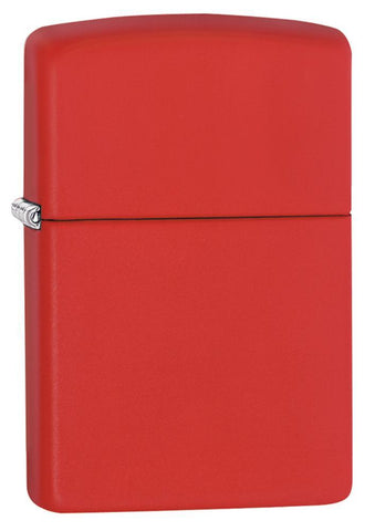 Zippo Classic Red Matte Pocket Lighter - Bhawar Store