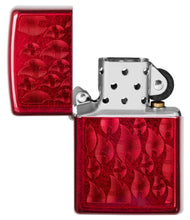 Zippo Iced Flame Candy Apple Red Pocket Lighter