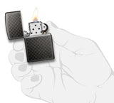 Zippo Iced Carbon Fiber Design Pocket Lighter