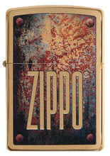 Zippo Rust Patina Brushed Brass Pocket Lighter