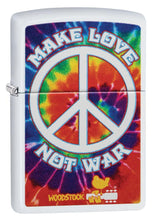 Zippo Woodstock 50th Anniversary White Matte Pocket Lighter