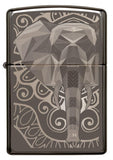 Front view of Elephant Fancy Fill Design Black Ice®