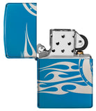 Zippo Tattoo Design High Polish Blue Pocket Lighter