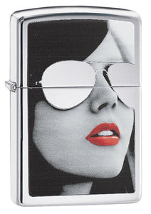 Zippo Sunglasses High Polish Chrome Pocket Lighter