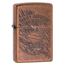 Zippo Harley-Davidson Antique Copper Logo Pocket Lighter