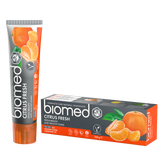 BIOMED CITRUS FRESH TOOTHPASTE, FLUORIDE-FREE, FRESH BREATH AND HEALTHY GUMS - 100gm