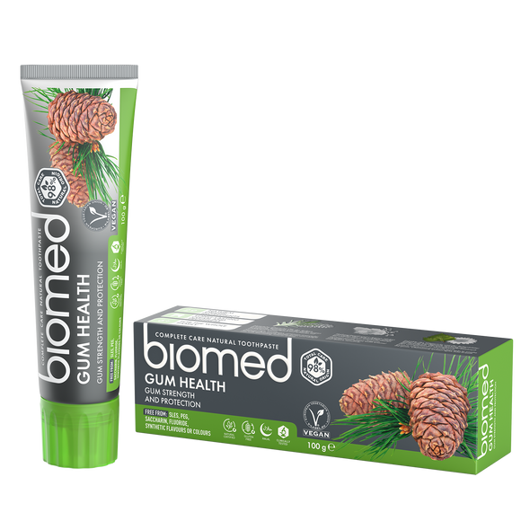 BIOMED GUM HEALTH TOOTHPASTE, FLUORIDE-FREE, GUM STRENGTH AND PROTECTION - 100gm