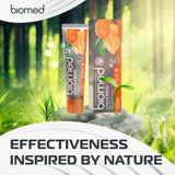 BIOMED CITRUS FRESH TOOTHPASTE, FLUORIDE-FREE, FRESH BREATH AND HEALTHY GUMS - 100gm