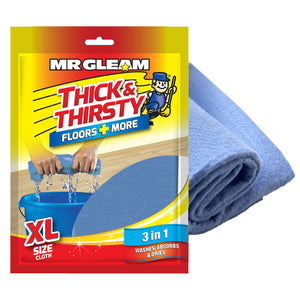 Mr Gleam Thick and Thirsty Nonwoven Cloth (40 cm x 50 cm) (Blue)