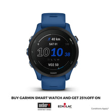 Garmin Forerunner 255 GPS Smartwatch, Battery up to 14 days, Advanced Insights, Heart Rate Variability & Advanced Sleep score, SPO2 & Stress Monitoring, Performance condition & Health Snapshot with Blue Band