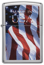 Zippo Made in USA Brushed Chrome Pocket Lighter