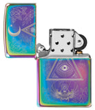 Zippo Eye of Providence Design Multi Color Pocket Lighter
