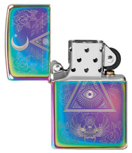 Zippo Eye of Providence Design Multi Color Pocket Lighter