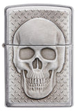 Skull with Brain Surprise Windproof Lighter Front View