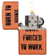 Zippo Born to Hunt Orange Matte Pocket Lighter