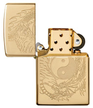 Zippo Tiger and Dragon Design Pocket Lighter