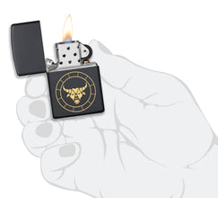 Zippo Taurus Zodiac Sign Black Matte Pocket Lighter