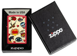 Zippo Tattoo Design Windproof Lighter in its packaging.
