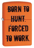 Zippo Born to Hunt Orange Matte Pocket Lighter