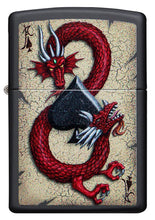 Zippo Dragon Ace Design Black Matte Pocket Lighter