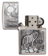 Zippo Timberwolves Brushed Chrome Pocket Lighter