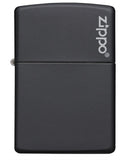 Zippo Black Matte with Zippo Logo Pocket Lighter