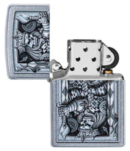 Zippo Steampunk King Spade Street Chrome Pocket Lighter