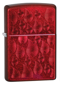 Zippo Iced Flame Candy Apple Red Pocket Lighter